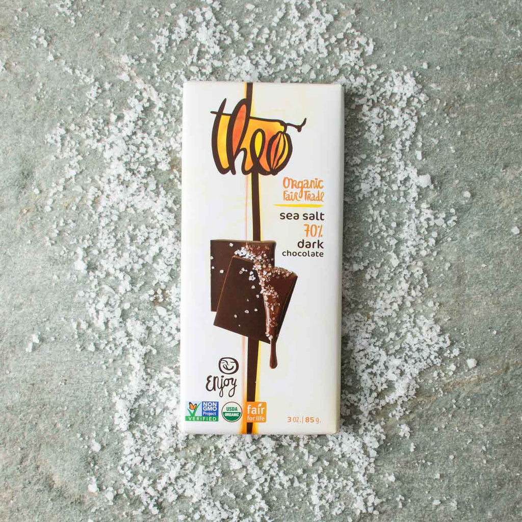 Theo Chocolate Dark Chocolate Sea Salt Bar - Washington in a Box